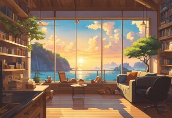 character illustrations of a married couple in anime and cartoon style.