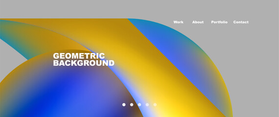 Dynamic flowing shapes concept design composition. Vector Illustration For Wallpaper, Banner, Background, Card, Book Illustration, landing page