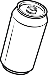 soda can isolated on white background