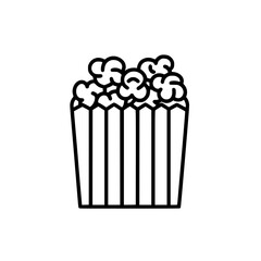Popcorn icon, pop icon, bucket icon, cinema icon, corn icon, snack icon, box icon, entertainment icon, graphic icon, pictogram icon, marketing icon, popcorn, food, snack, box, movie, icon, isolated, w