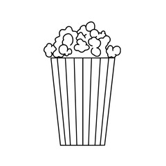 Popcorn icon, pop icon, bucket icon, cinema icon, corn icon, snack icon, box icon, entertainment icon, graphic icon, pictogram icon, marketing icon, popcorn, food, snack, box, movie, icon, isolated, 