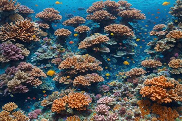 Vibrant Coral Reef Eden A vibrant coral reef teeming with colorful fish