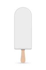 ice cream on a stick mock up isolated