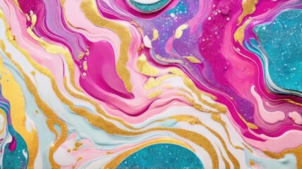 Gleaming Colorful Swirls Wallpaper