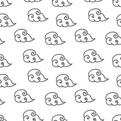 clouds pattern background. cartoon fluffy clouds pattern background. clouds illustration pattern. clouds background.