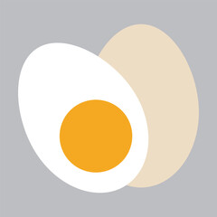 Egg icon vector. Flat vector silhouette egg. Egg Flat Icon . vector illustration.