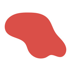 Abstract frame illustration. Blot shape silhouette. Isolated  on white background. EPS 10/AI