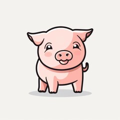 Animal icon on a white background Created with Generative AI technology