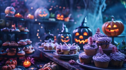 Spooky-themed Halloween snacks, ideal for holiday food promotions and festive blogs
