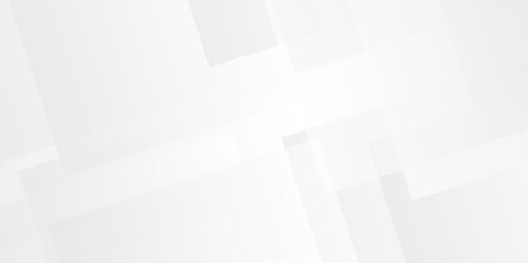 Fototapeta premium Modern Abstract white and gray triangle technology lines. vector illustration gradient futuristic. Space design concept. Decorative web layout or poster, banner. White grey background vector design.