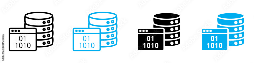 Poster master data management icon perfect for data analytics and it themes