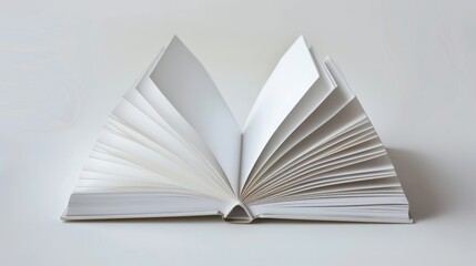 Book placed on white surface
