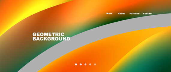 Dynamic flowing shapes concept design composition. Vector Illustration For Wallpaper, Banner, Background, Card, Book Illustration, landing page