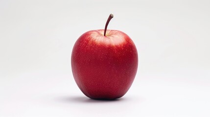 Apple on plain white background