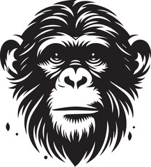 Fototapeta premium headshot silhouette vector style with white background 