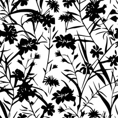 Summer floral seamless pattern, Garden Floral seamless pattern, Seamless Repeat Pattern, Boho floral seamless, flower paper, digital paper pack, digital backgrounds, digital scrapbook, floral pattern,