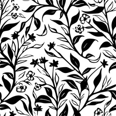 Summer floral seamless pattern, Garden Floral seamless pattern, Seamless Repeat Pattern, Boho floral seamless, flower paper, digital paper pack, digital backgrounds, digital scrapbook, floral pattern,