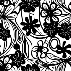 Summer floral seamless pattern, Garden Floral seamless pattern, Seamless Repeat Pattern, Boho floral seamless, flower paper, digital paper pack, digital backgrounds, digital scrapbook, floral pattern,