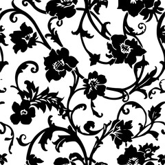 Summer floral seamless pattern, Garden Floral seamless pattern, Seamless Repeat Pattern, Boho floral seamless, flower paper, digital paper pack, digital backgrounds, digital scrapbook, floral pattern,