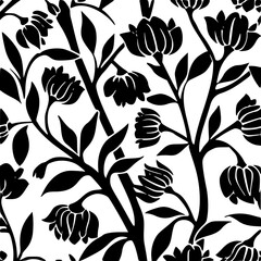 Summer floral seamless pattern, Garden Floral seamless pattern, Seamless Repeat Pattern, Boho floral seamless, flower paper, digital paper pack, digital backgrounds, digital scrapbook, floral pattern,