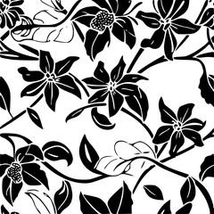 Summer floral seamless pattern, Garden Floral seamless pattern, Seamless Repeat Pattern, Boho floral seamless, flower paper, digital paper pack, digital backgrounds, digital scrapbook, floral pattern,