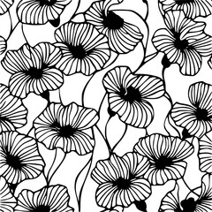 Summer floral seamless pattern, Garden Floral seamless pattern, Seamless Repeat Pattern, Boho floral seamless, flower paper, digital paper pack, digital backgrounds, digital scrapbook, floral pattern,