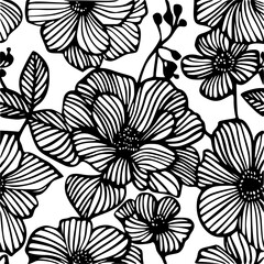 Summer floral seamless pattern, Garden Floral seamless pattern, Seamless Repeat Pattern, Boho floral seamless, flower paper, digital paper pack, digital backgrounds, digital scrapbook, floral pattern,