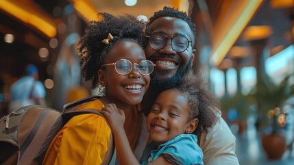 Obraz premium Family traveling for vacation