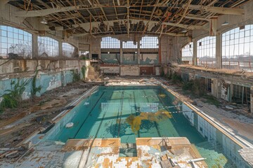 abandoned swimming pool professional photography