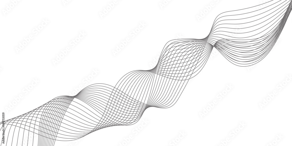 Poster abstract colorful gery lines on a white background. digital frequency track equalizer. digital frequ