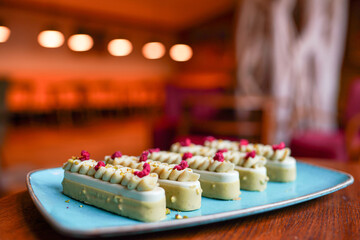 This collection of photos showcases a variety of delectable desserts that will delight any sweet tooth. The images capture different types of desserts in various settings and styles. 