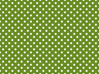 texturised white color polka dots over olive drab green backgrou