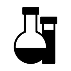 test icon or logo illustration outline black style