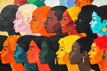 Artwork capturing the spirit of unity and solidarity among people of all backgrounds