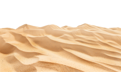 Beach Sand Landscape Isolated on Transparent Background
