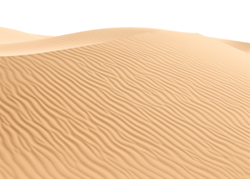 Sand Landscape Isolated on Transparent Background
