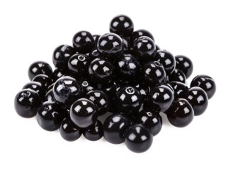 Sturgeon Black Caviar Fish Roe Isolated on Transparent Background
