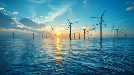 Photovoltaic Cells with Wind Turbines Generative AI