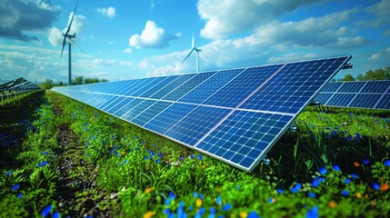 Solar and Wind Power Efficiency Generative AI