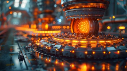 Wind Turbines Overlooking Photovoltaic Cells Generative AI