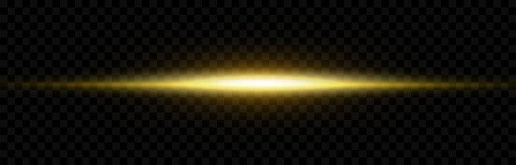 Glowing line flare, luminous strip, shining star, ray shining border, explosion, horizontal neon light beam, sunrise flash light streak ray, neon light flares effect, bright streak - vector