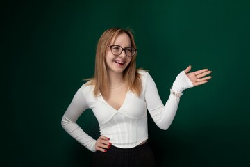 Woman Wearing Glasses and White Shirt