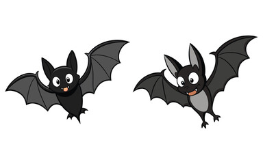 Bat black silhouette icon over white background