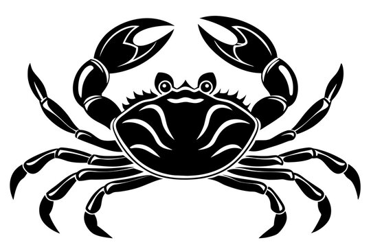 recommend clip art: crab silhouette vector illustration