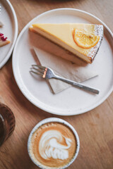 A delightful collection showcasing desserts, Asian cuisine, breakfast and brunch dishes, and coffee. Enjoy the visual feast of gourmet sweets, exotic Asian flavors, hearty breakfast plates, and artisa