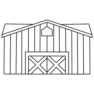 recommend clip art: Barn Outline