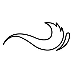 Obraz premium Wave water icon transparent background