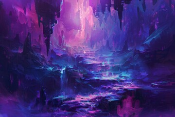 A place of shadows and darkness with a sense of menace