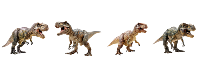 A jurassic dinosaur isolated on white transparent background, PNG File. Perfect for clipart
