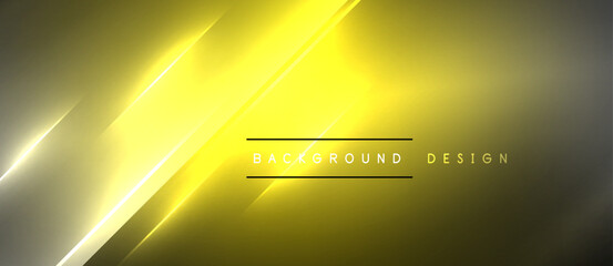 Neon dynamic diagonal light rays background. Techno digital geometric concept design for wallpaper, banner, presentation, background